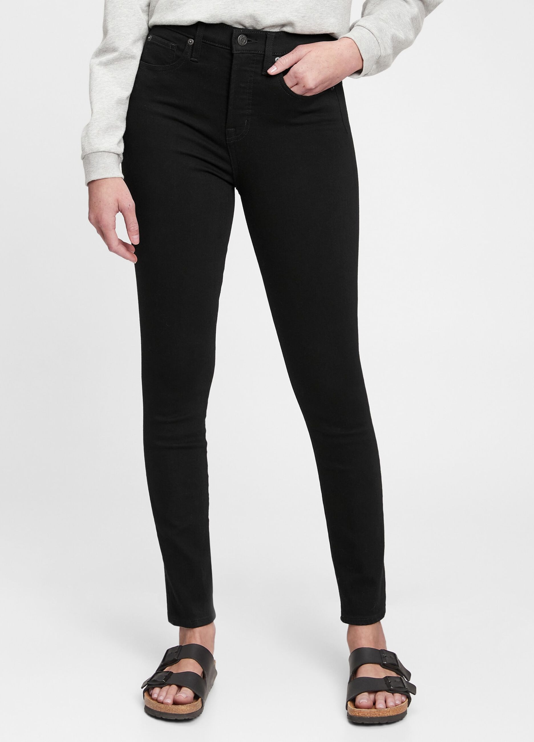 High-waist, skinny fit jeans
