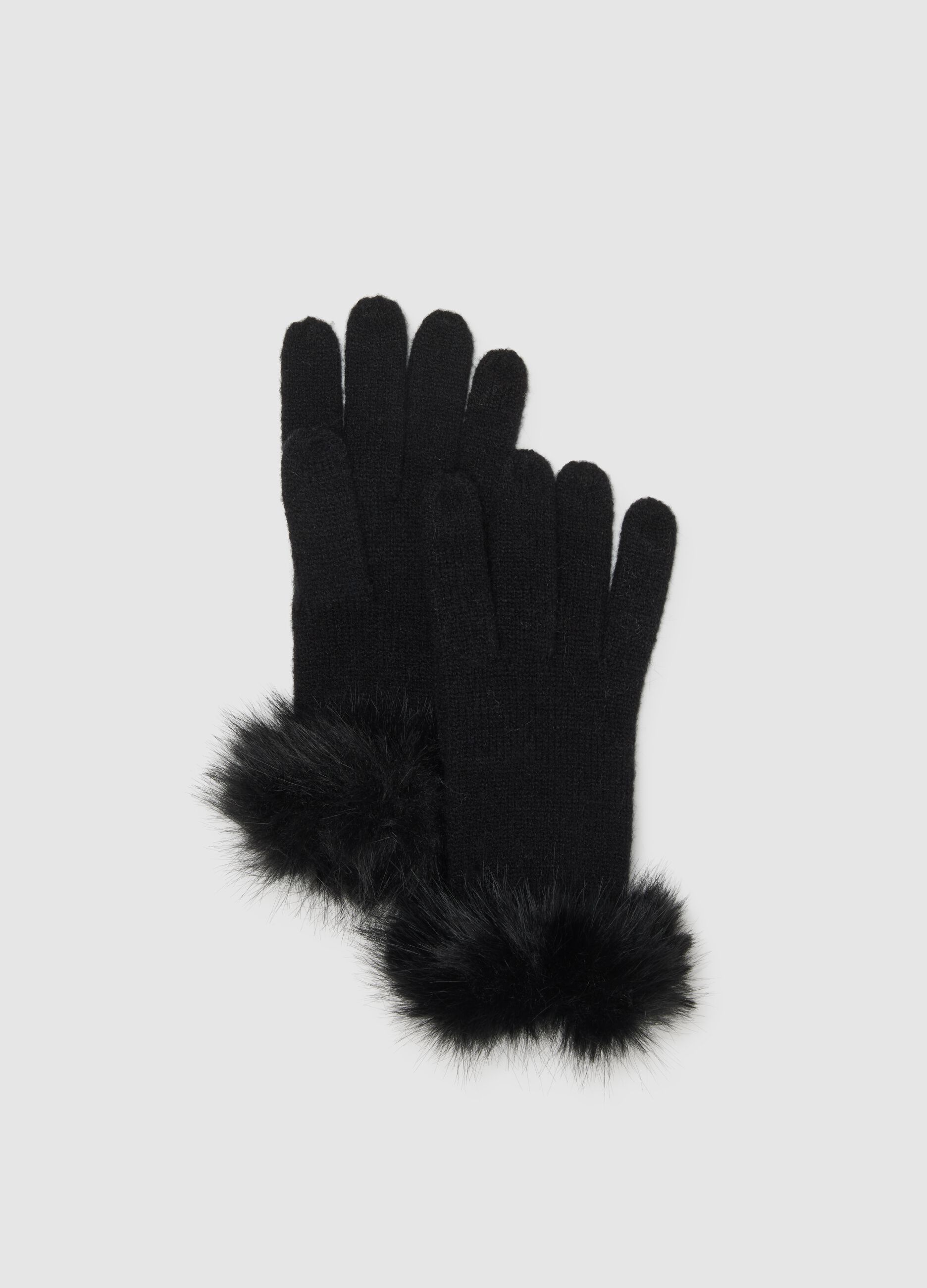 Black Gloves with Soft Edge
