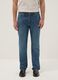 Regular fit blue denim jeans in pure cotton_1