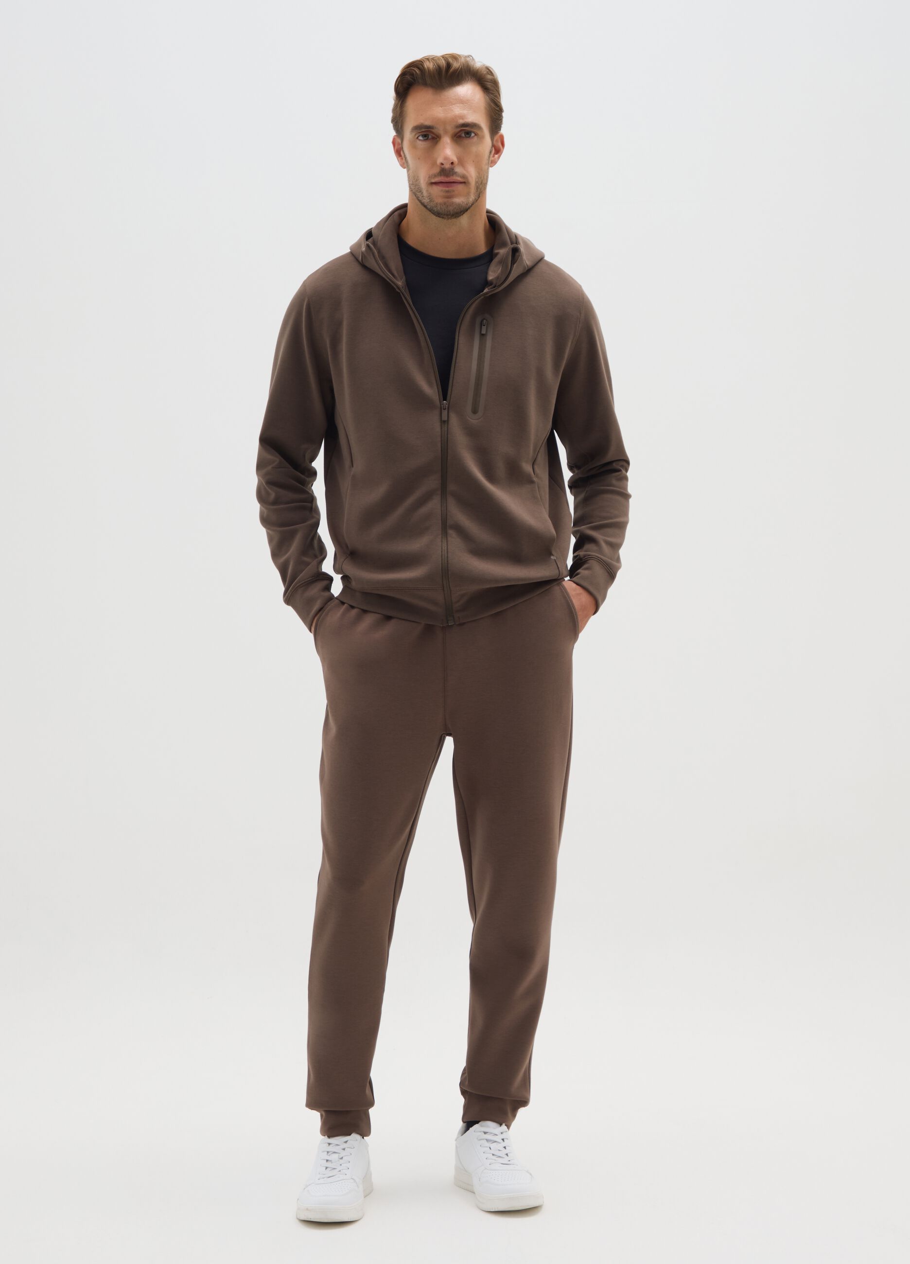 Brown Regular Fit Jogger