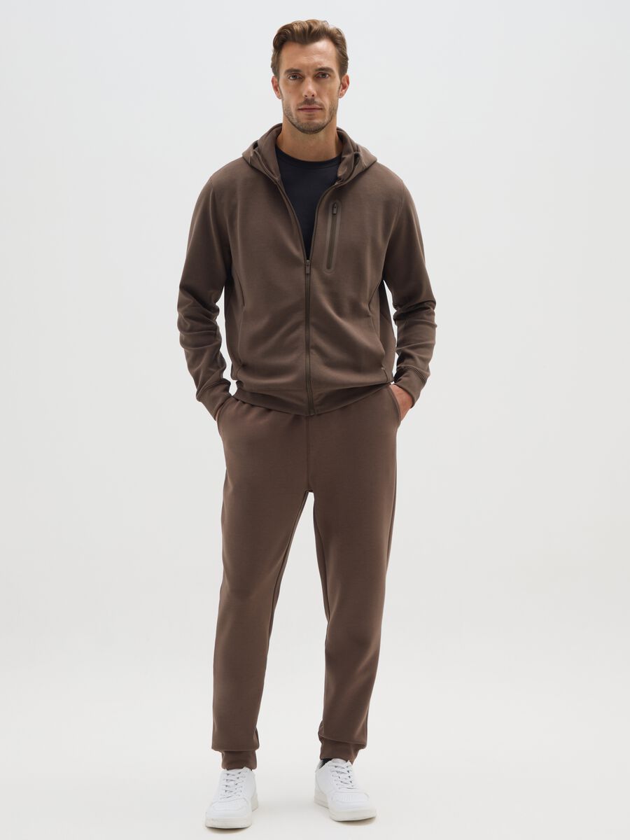Brown Regular Fit Jogger_0