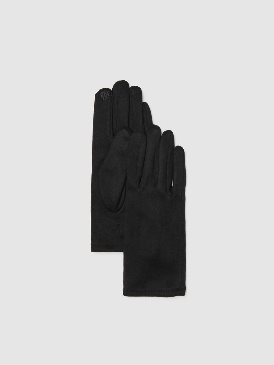 Knitted Black Gloves_0