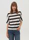 Striped T-shirt with elbow-length sleeves_0