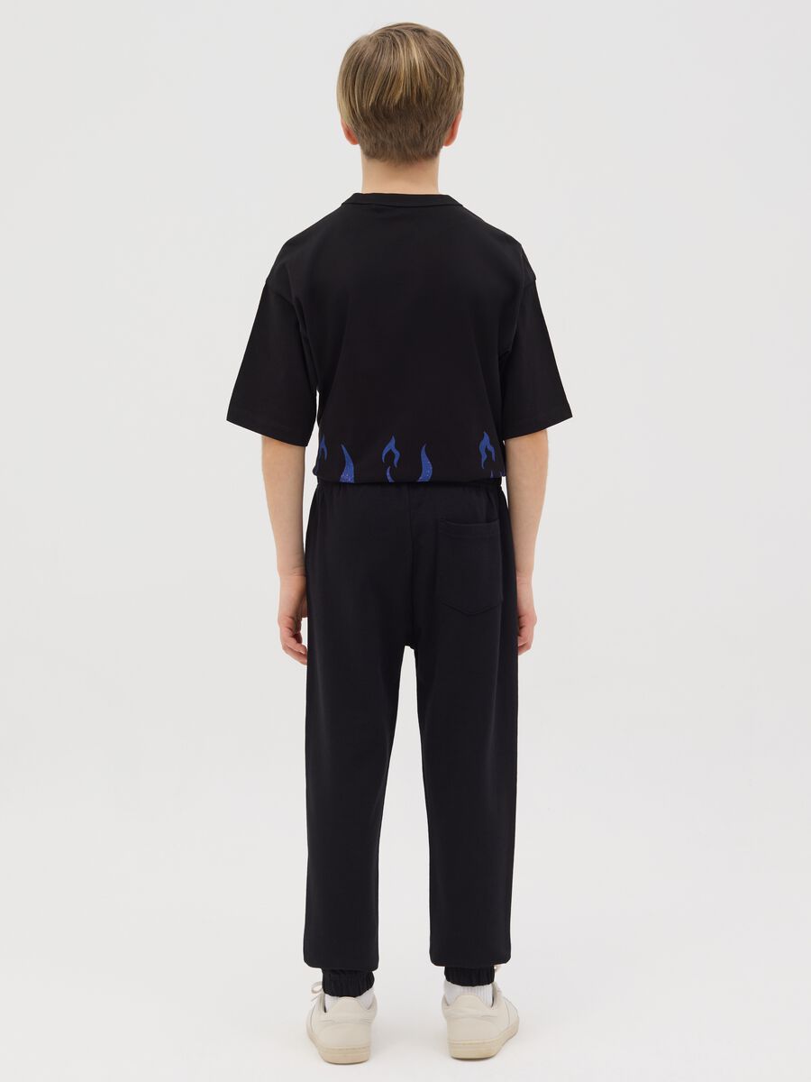 Cotton joggers with drawstring_3