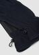 Blue fleece gloves with elasticated cuff_2