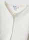 White pure organic cotton knitted cardigan for baby girl_2