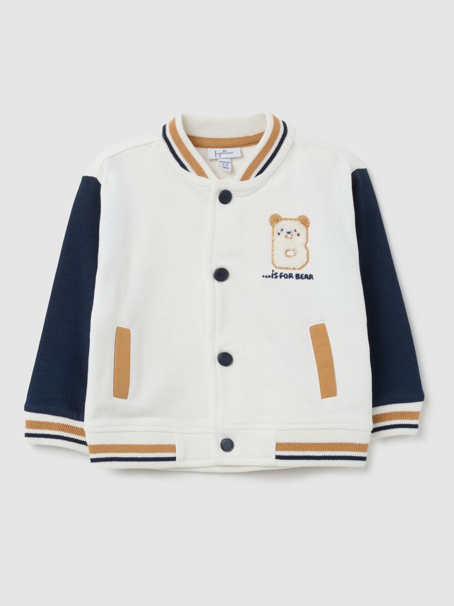 White pure cotton baby sweatshirt regular fit_0