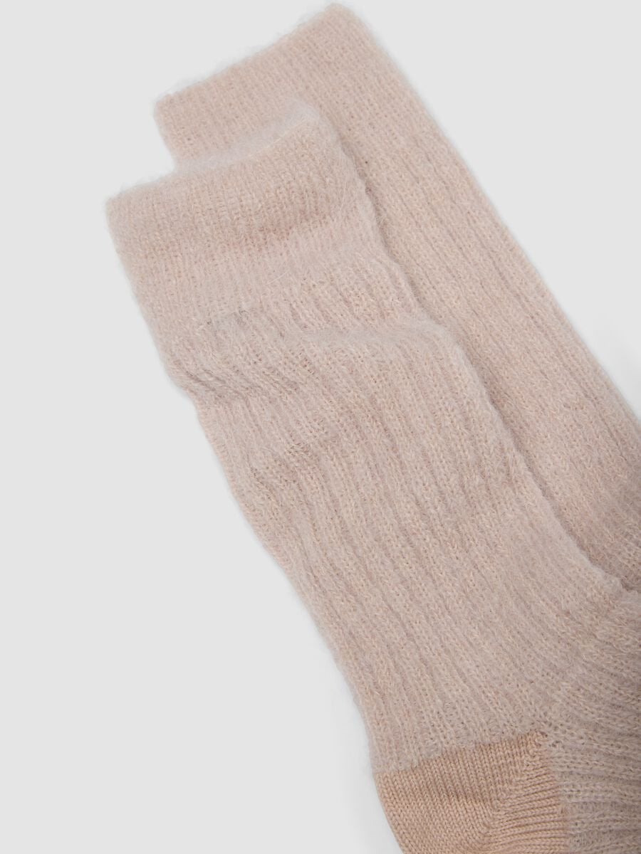 Pink stretch mohair and alpaca socks_2