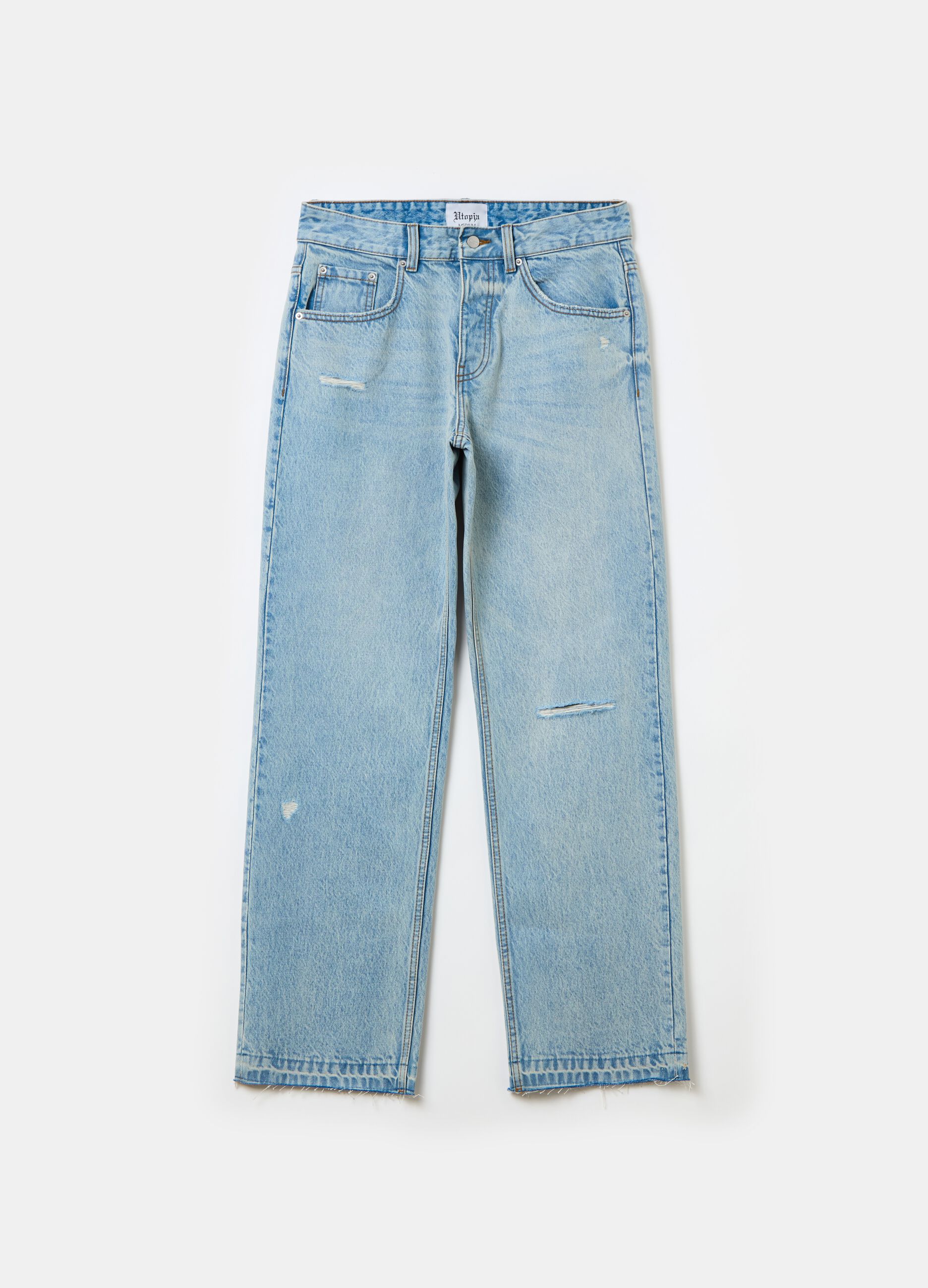 Baggy Lasered Denim