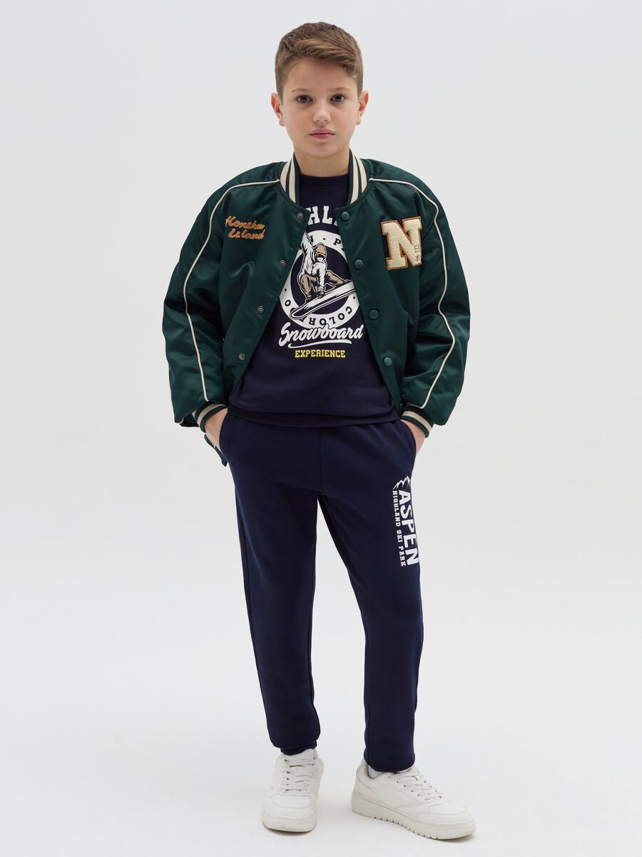 Joggers with "Aspen Highland Ski Park” print_1