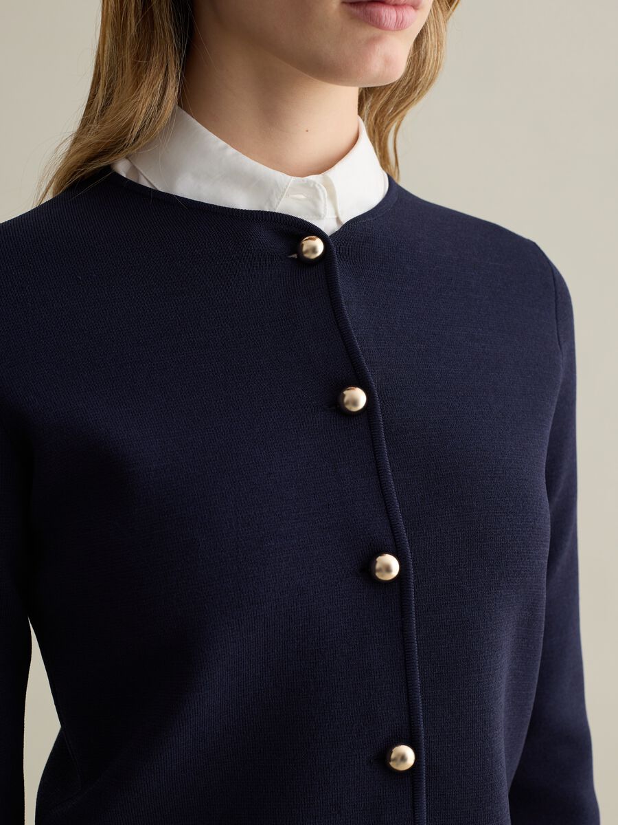 Cardigan with golden buttons_2