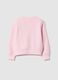 Pink Disney Print Regular Fit Cotton Blend Sweatshirt for Girls_1