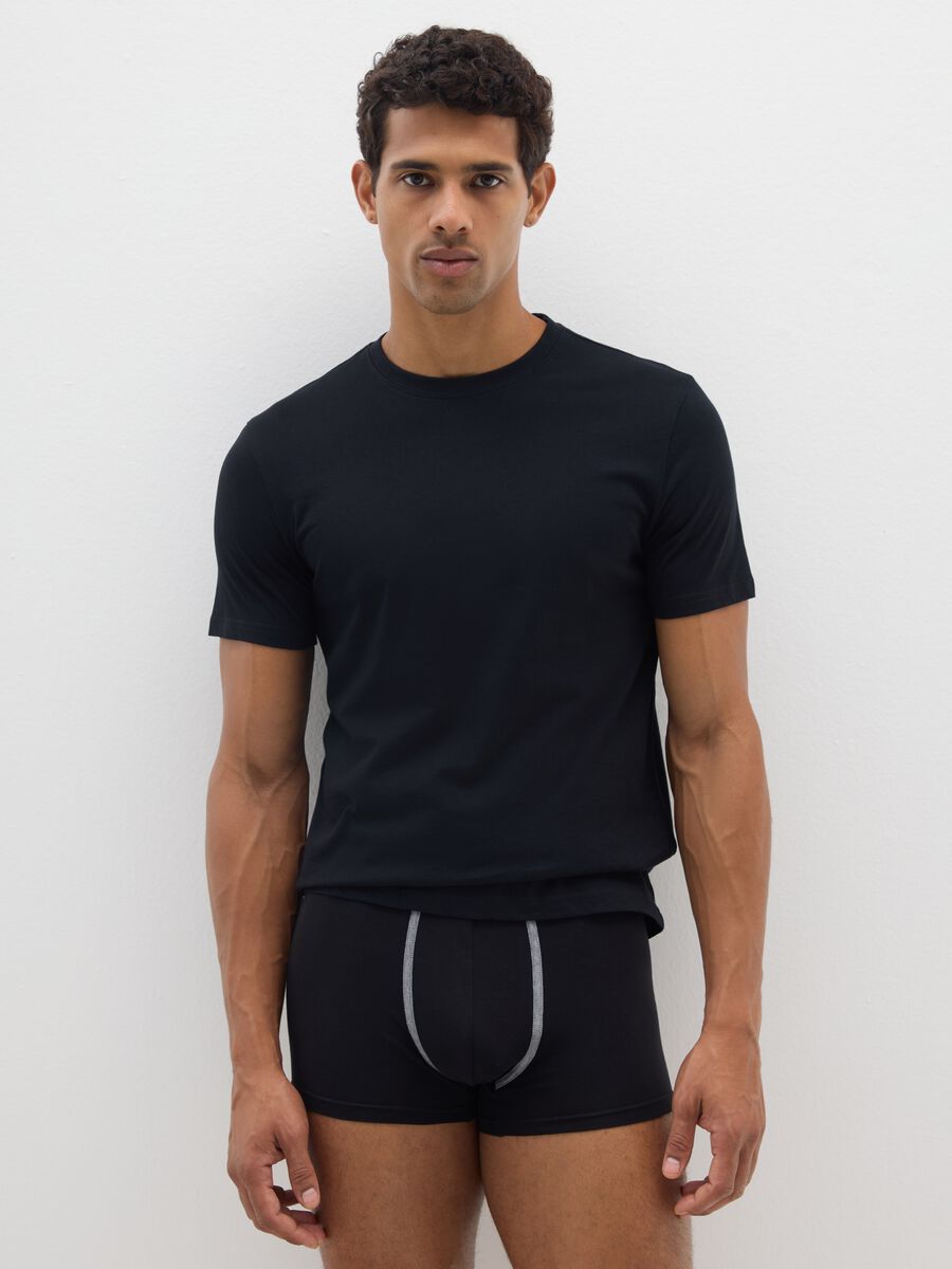 Multipack of regular fit stretch cotton multicolour boxers_0