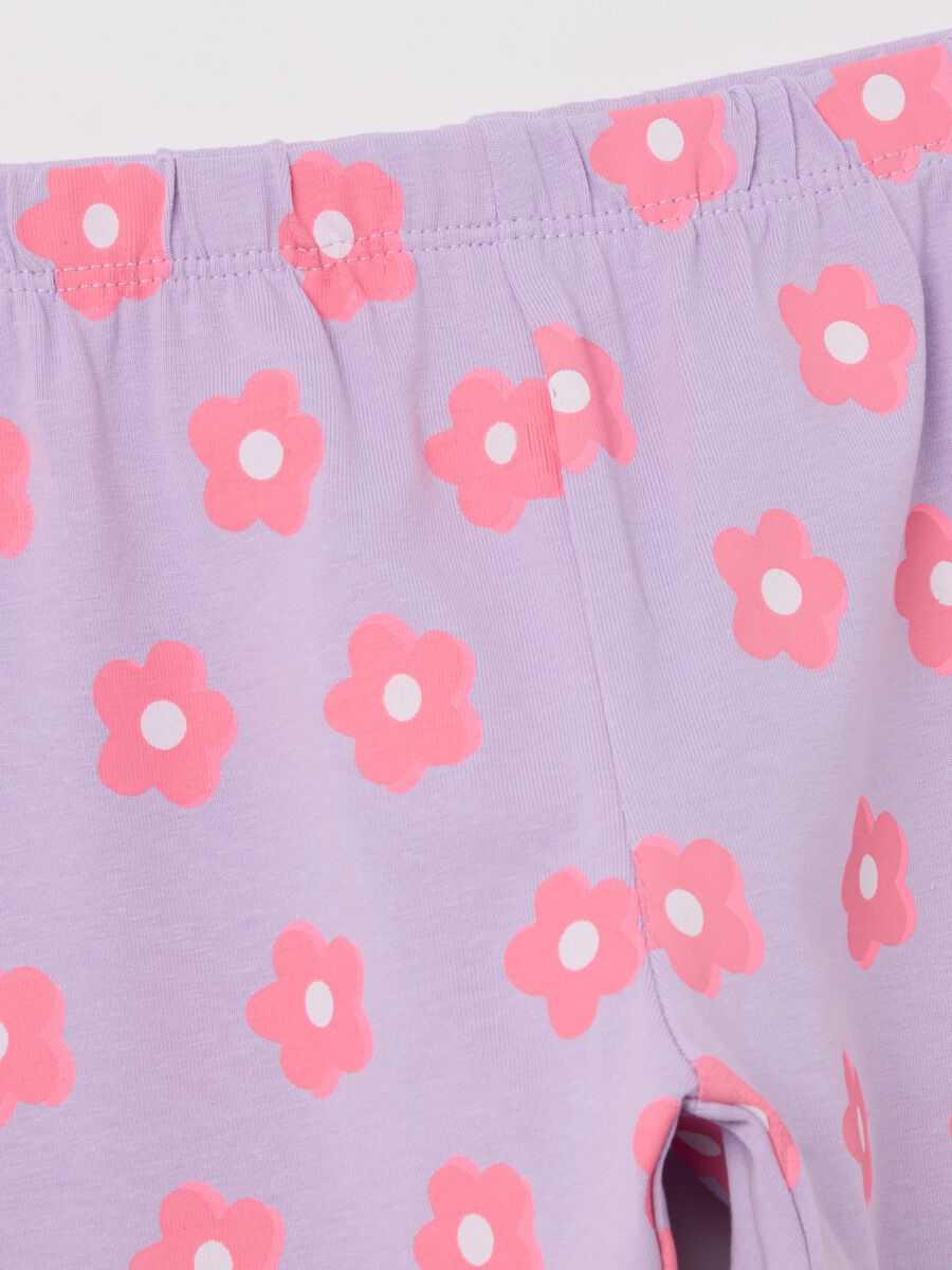 Printed stretch cotton leggings_2