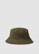Green reversible cotton-blend hat_0