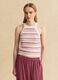 Multicolour cotton-blend tank top_2