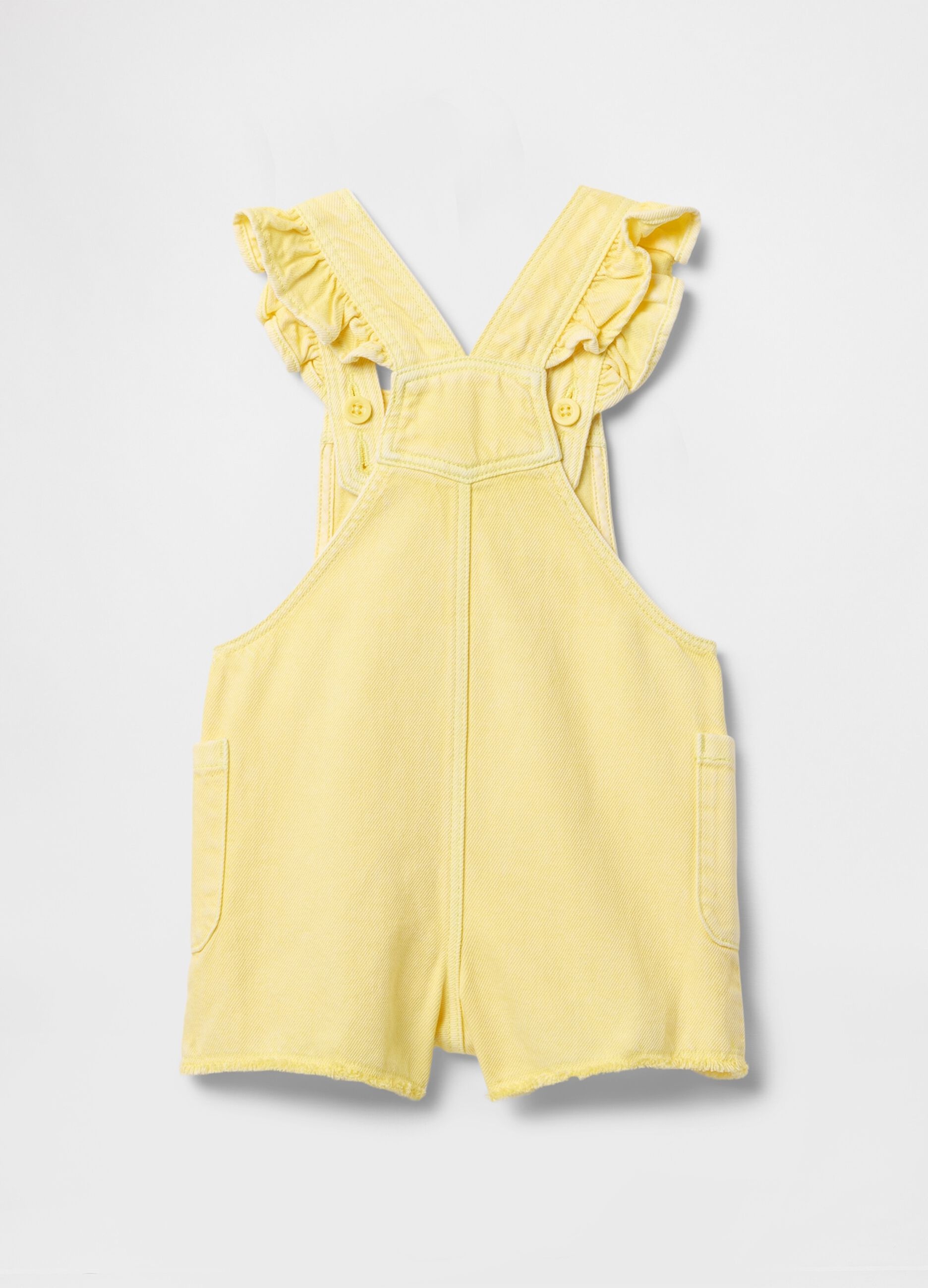 Yellow Cotton and Lyocell Overalls