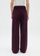 Pantaloni The Iconic Pants bordeaux in cotone e velluto_2