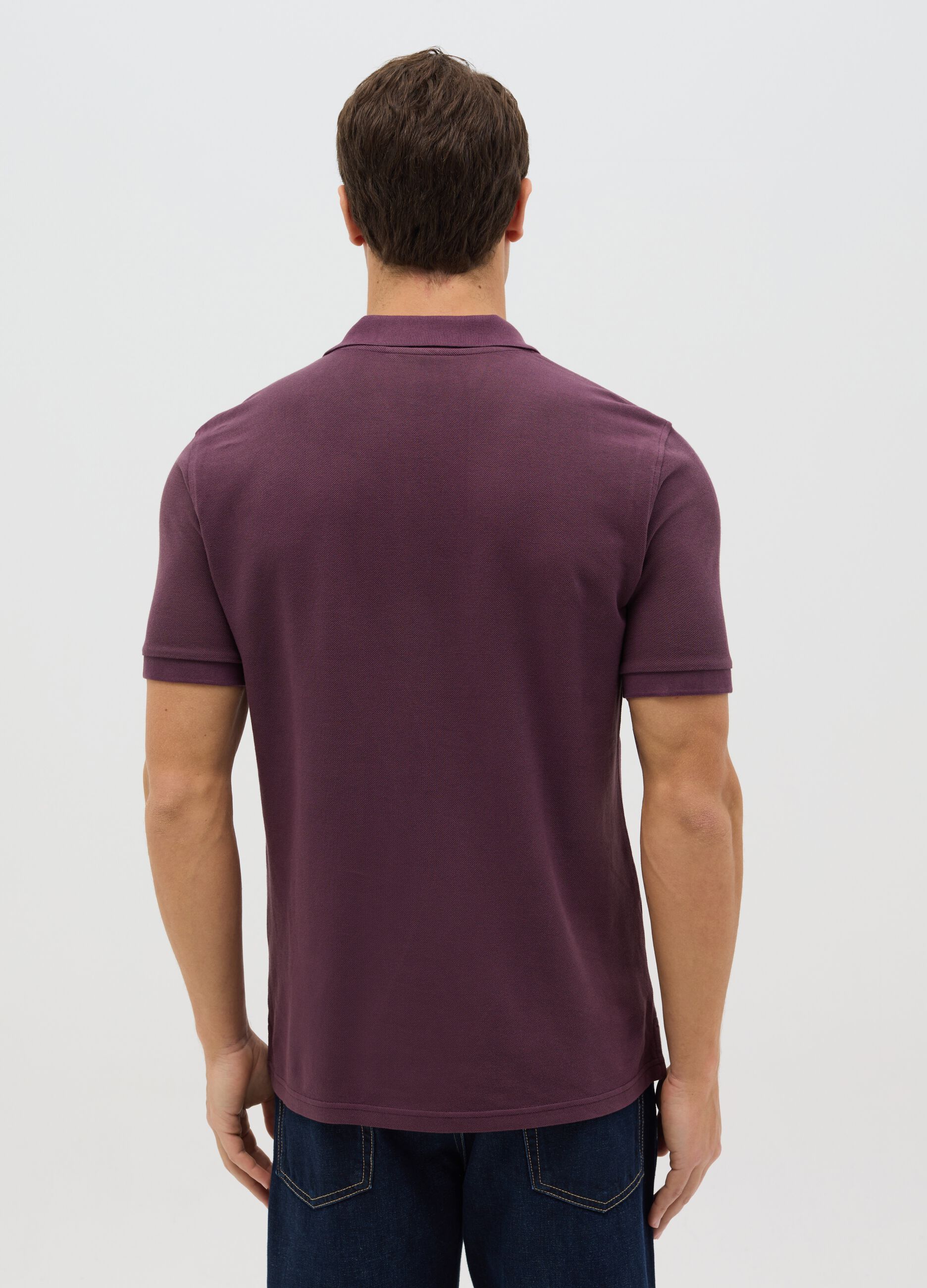 100% cotton piqué polo shirt