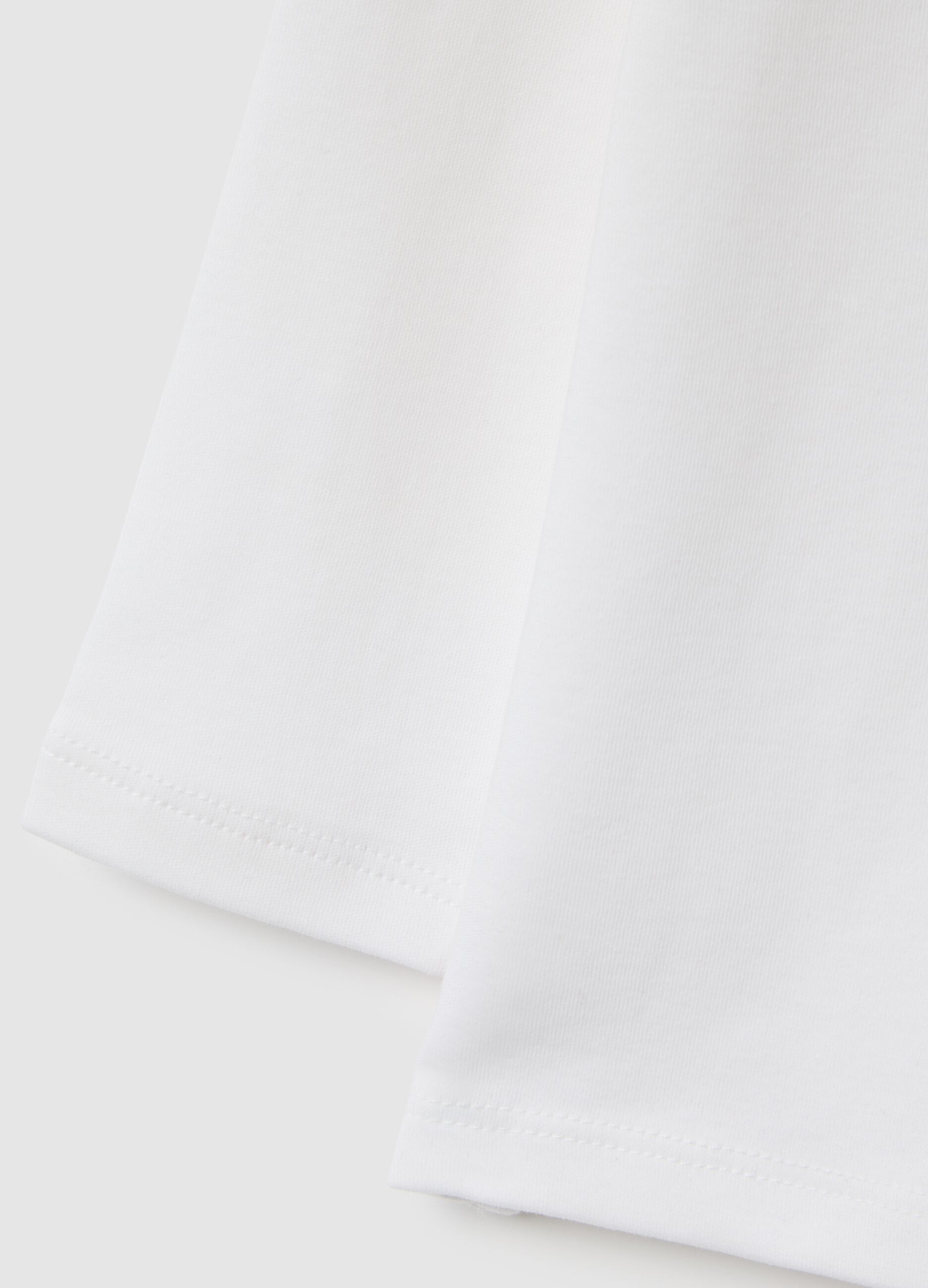 Children's white regular fit pure cotton polo