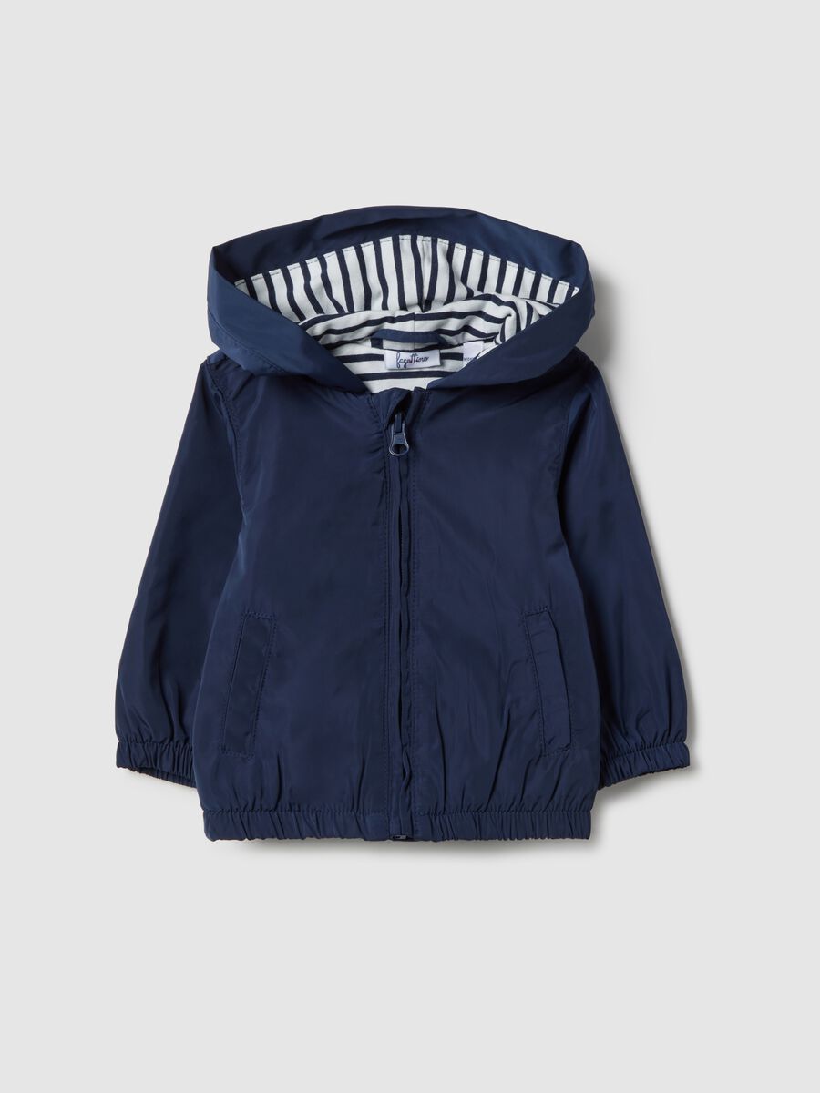 Blue Regular Fit Hoodie for Babies_0