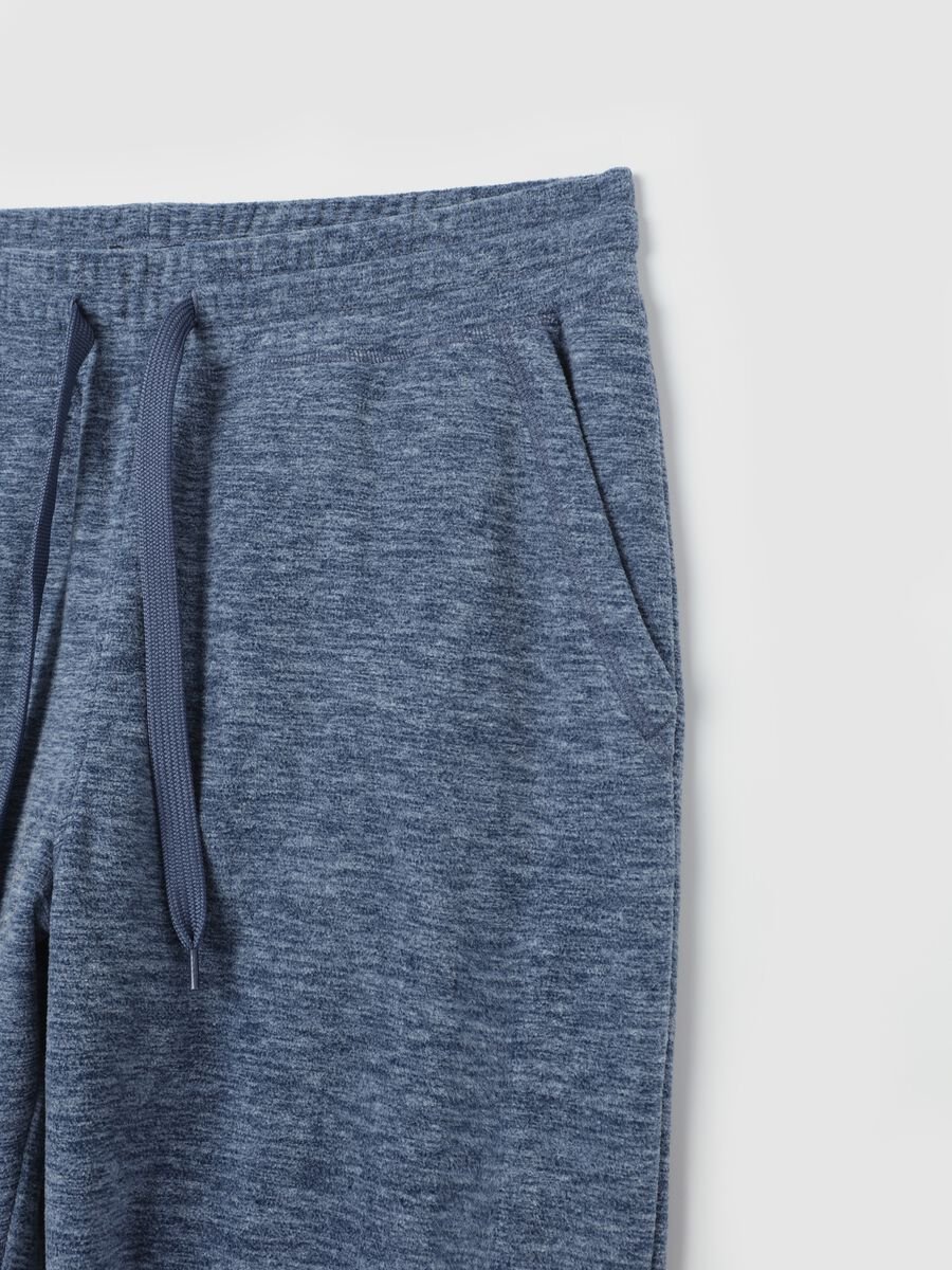 Fleece joggers with drawstring_5