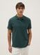 Green pure cotton polo shirt regular fit_0