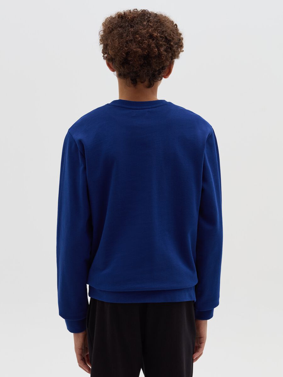Solid colour sweatshirt with round neck_2