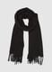 Black Scarf with Fringe_0