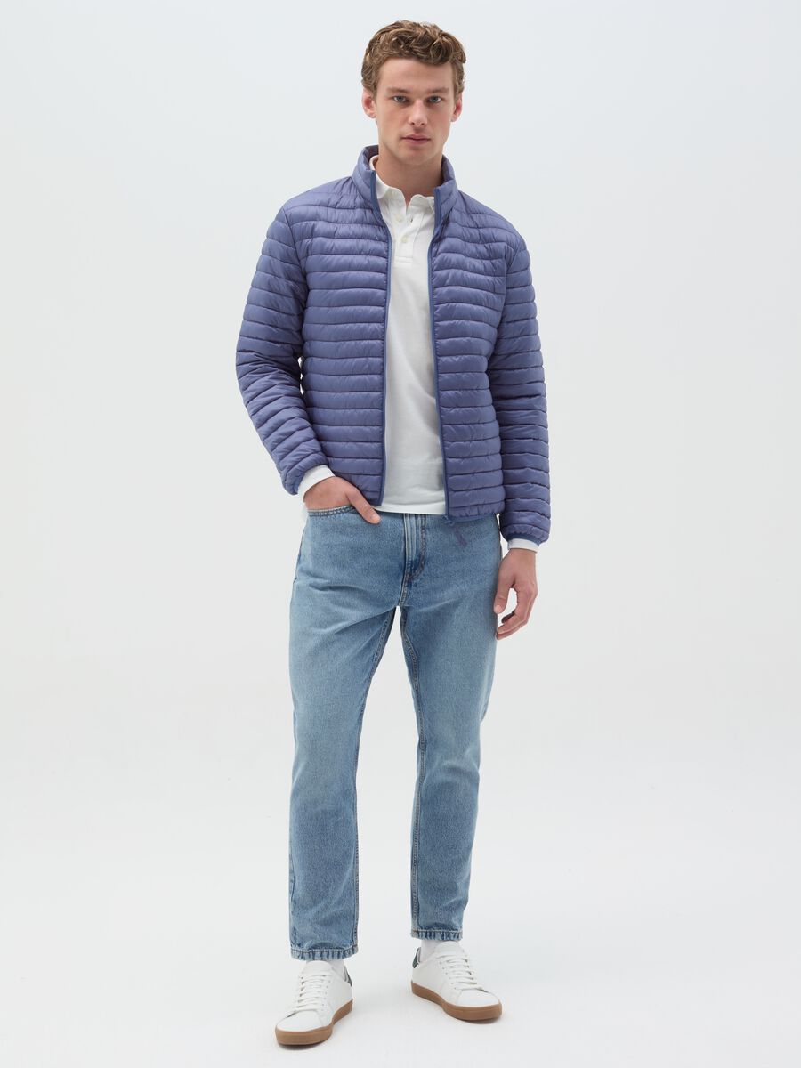 Full-zip ultralight quilted down jacket_1