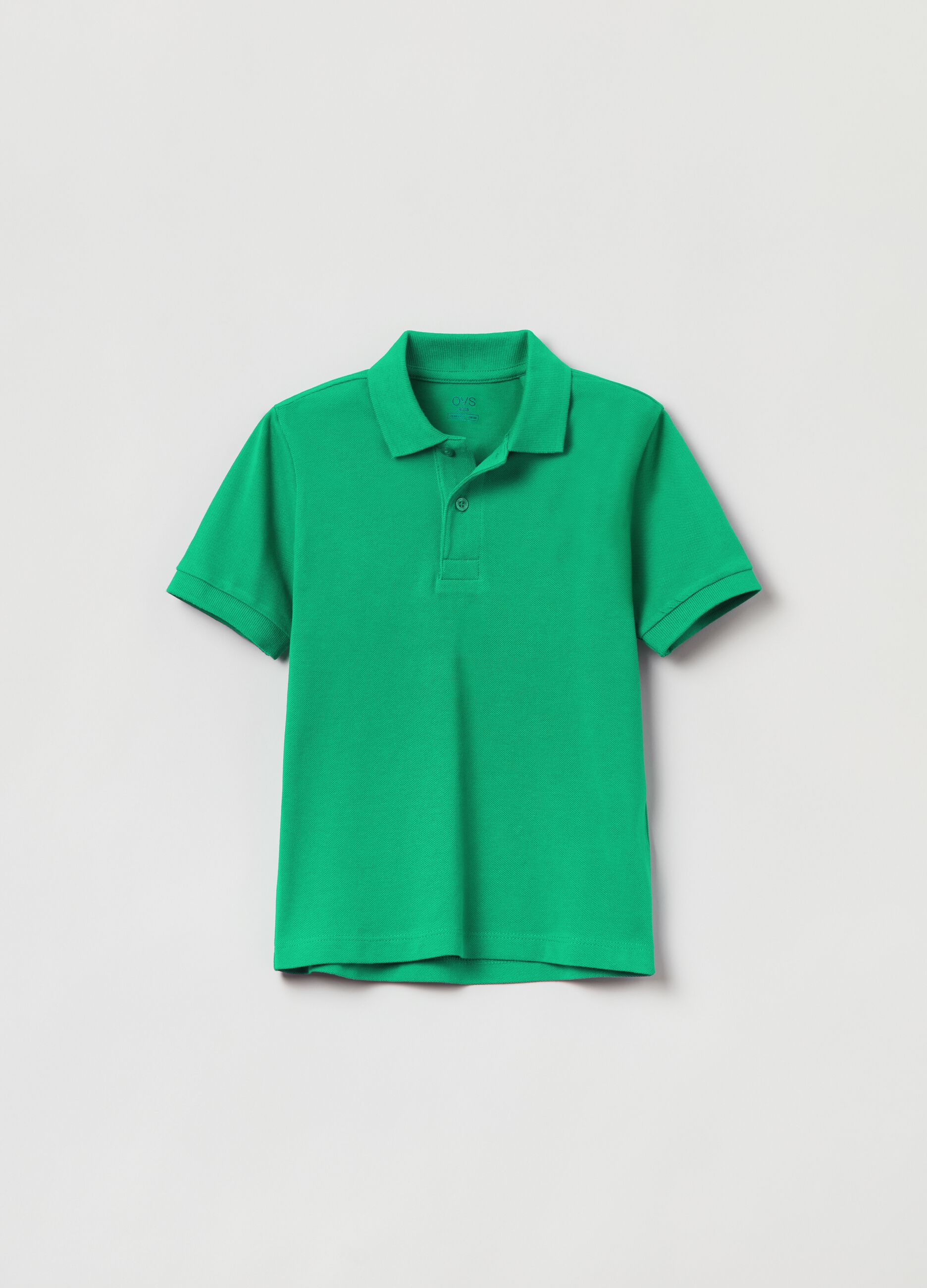 Solid colour piquet polo shirt