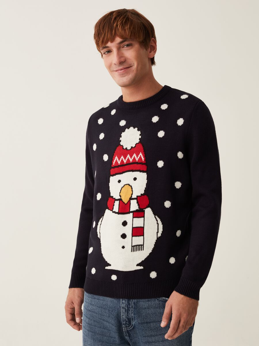 Christmas Jumper con pupazzo di neve_0