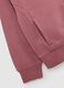 Girl's pink sweatshirt in pure cotton regular fit with hood and zip_2