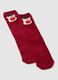 Red Christmas Socks with Embossed Embroidery_1