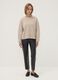 Leggings neri slim fit con vita regular ed elastico_0