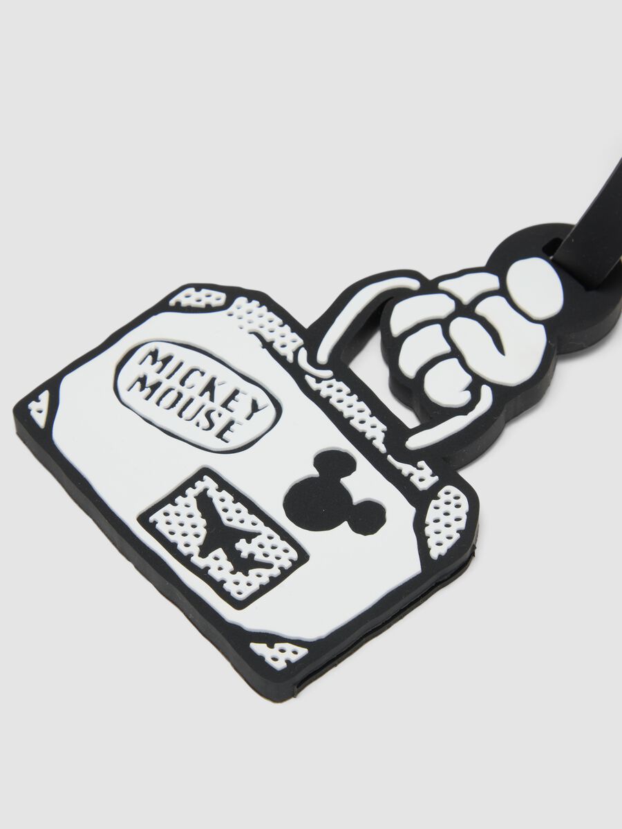 Black and white luggage tag with Mickey Mouse design_2