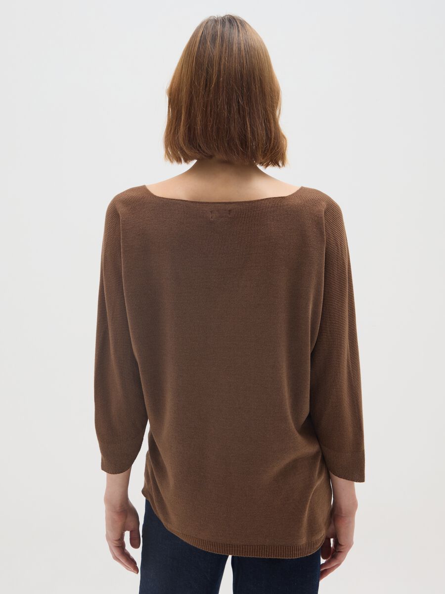 Brown Regular Fit Sweater_2