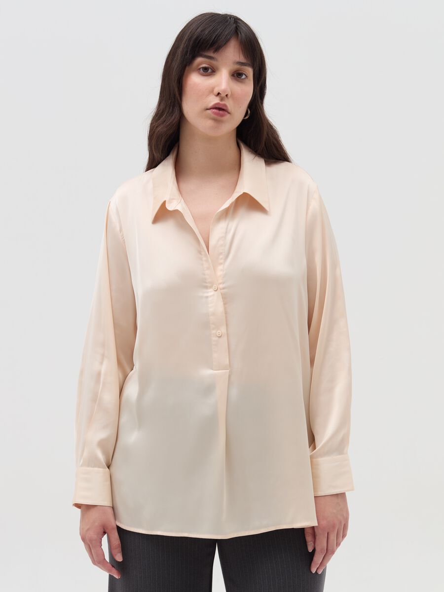Camicia in satin Curvy_0