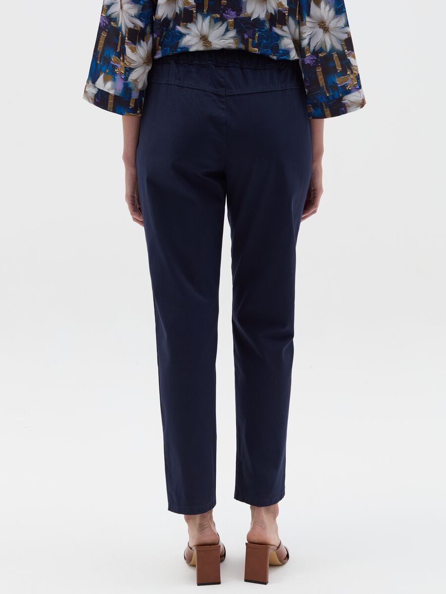 Stretch cotton jogger trousers_3