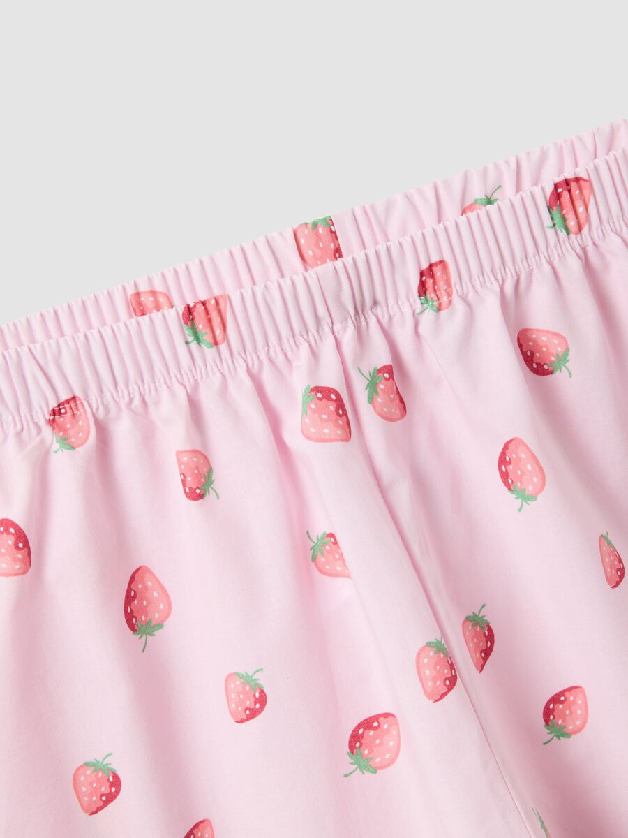 Multicolour pure cotton regular fit pyjama for girls_3