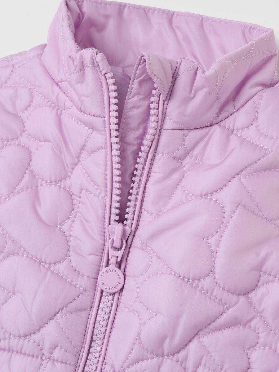 Full-zip gilet with heart quilting_2