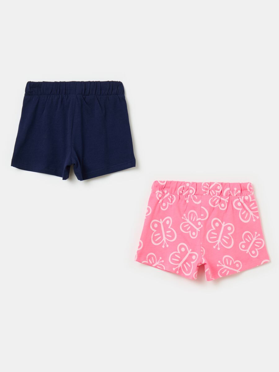 Two-pack shorts with drawstring and print_1