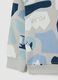 Multicolour children's sweatshirt with prints in pure cotton regular fit_3