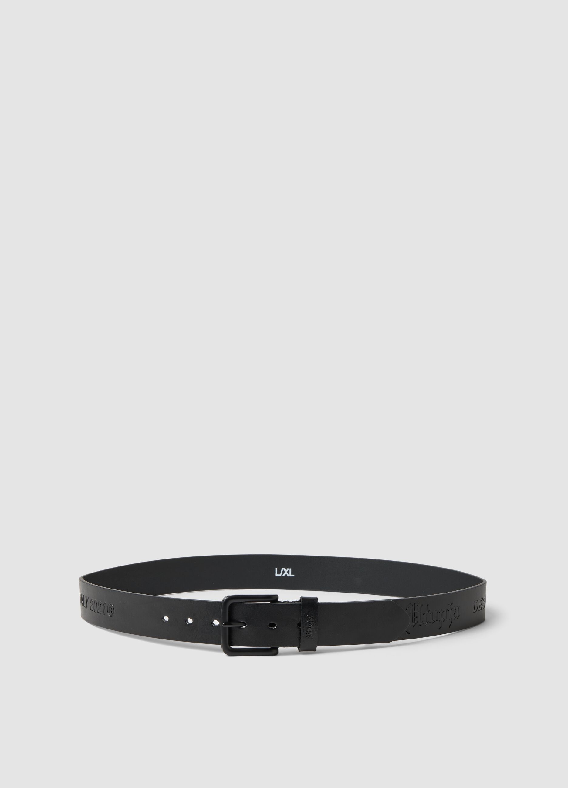 100% Real Leather Belt Black