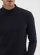 Black fleece sweatshirt regular fit_3