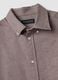Taupe grey pure cotton flannel shirt, button-down, regular fit_1