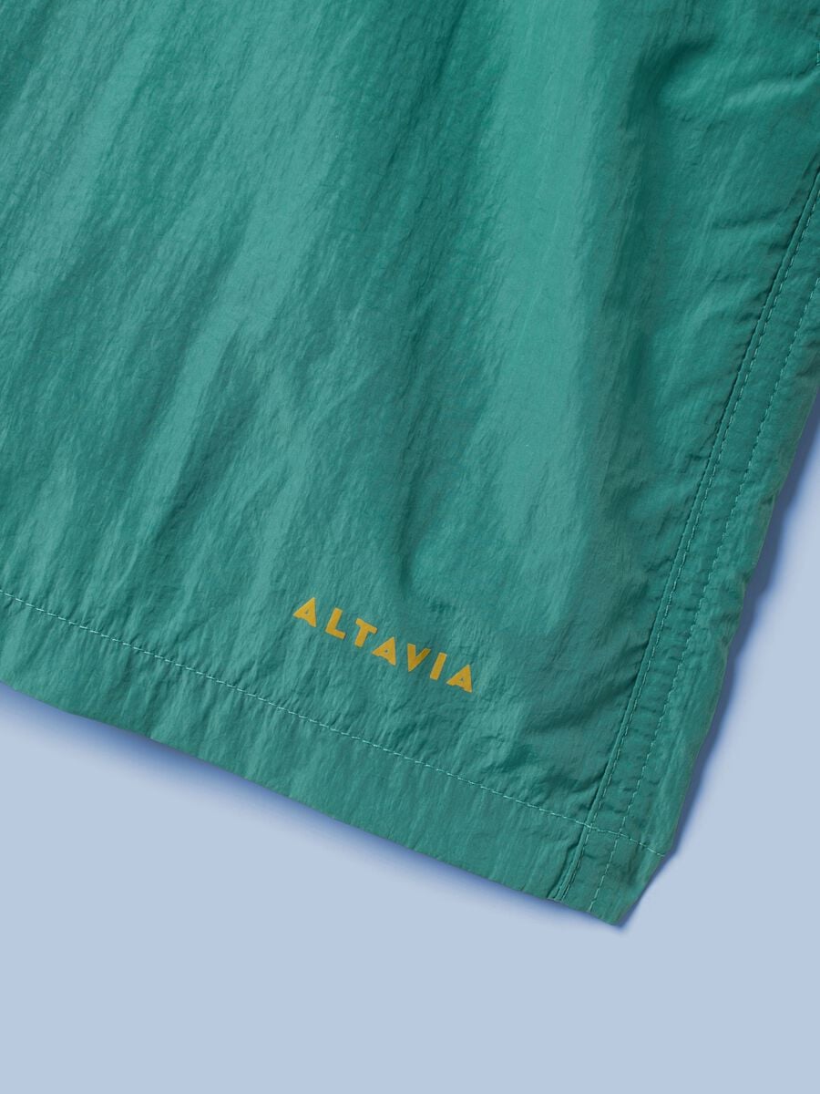 Costume boxer ALTAVIA SAILNG verde con vita elasticizzata_7