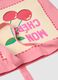 Pink pure cotton bag with cherry print_2