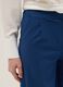 Blue regular fit viscose blend jogger trousers_3