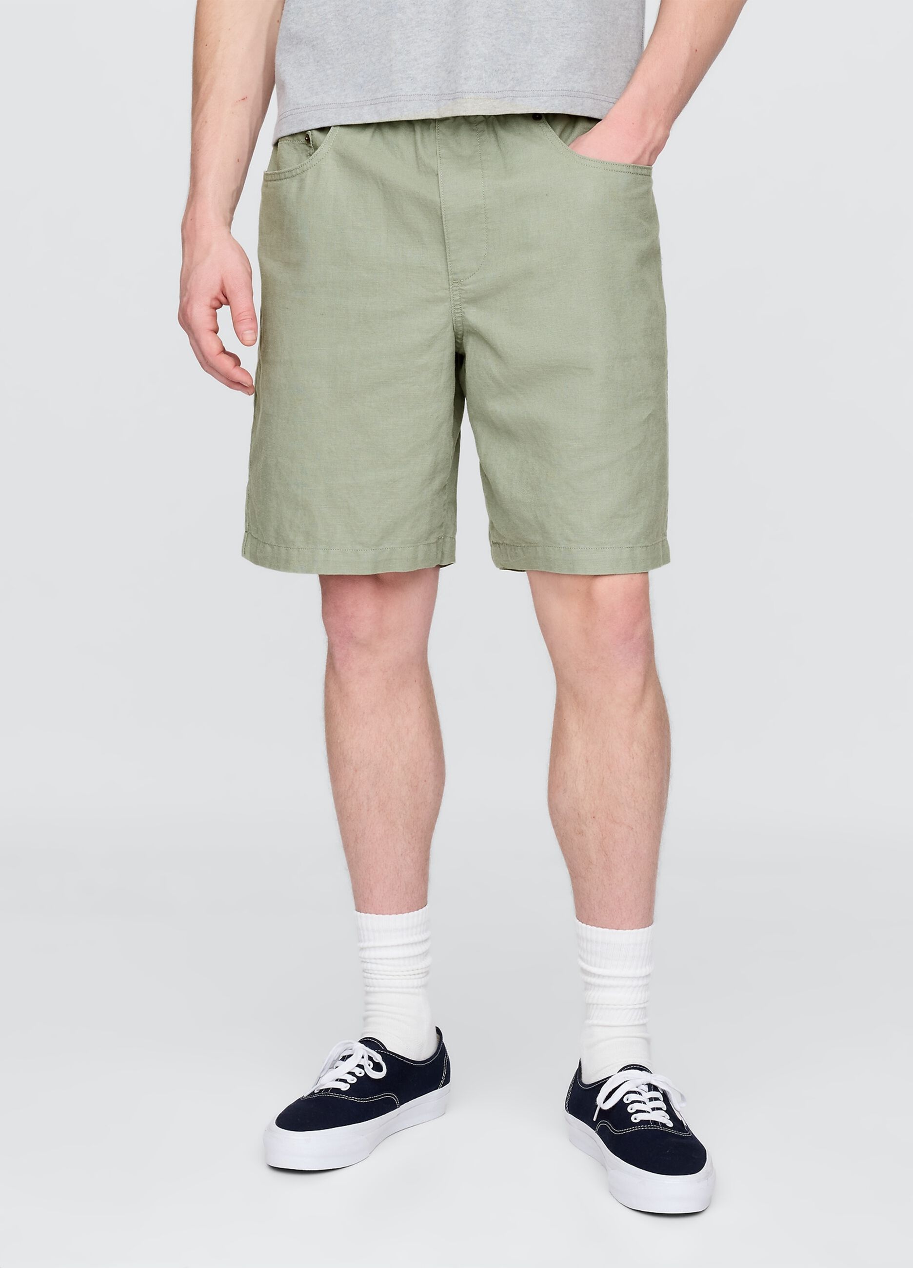 Green Linen and Cotton Shorts by Gap